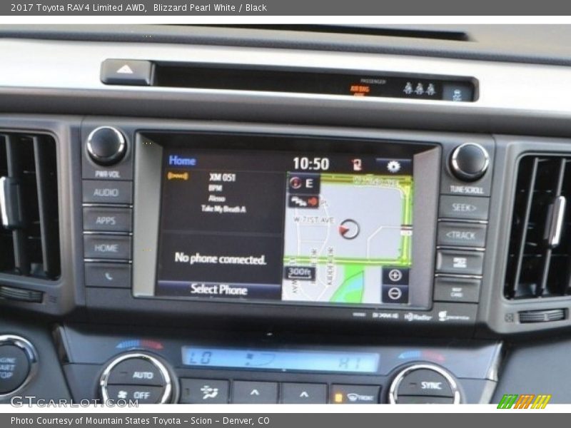 Blizzard Pearl White / Black 2017 Toyota RAV4 Limited AWD