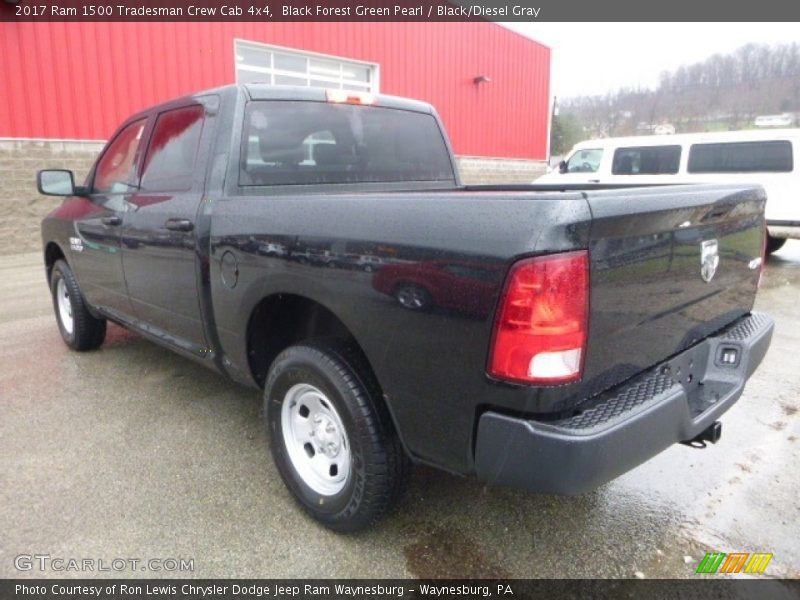 Black Forest Green Pearl / Black/Diesel Gray 2017 Ram 1500 Tradesman Crew Cab 4x4