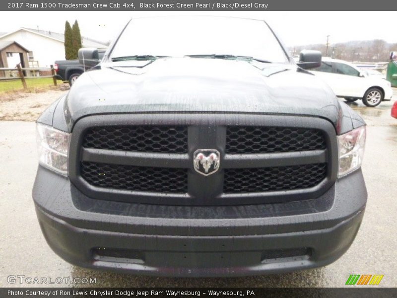 Black Forest Green Pearl / Black/Diesel Gray 2017 Ram 1500 Tradesman Crew Cab 4x4