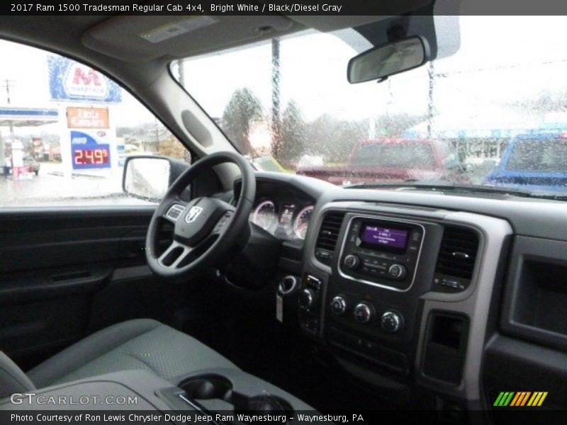 Bright White / Black/Diesel Gray 2017 Ram 1500 Tradesman Regular Cab 4x4