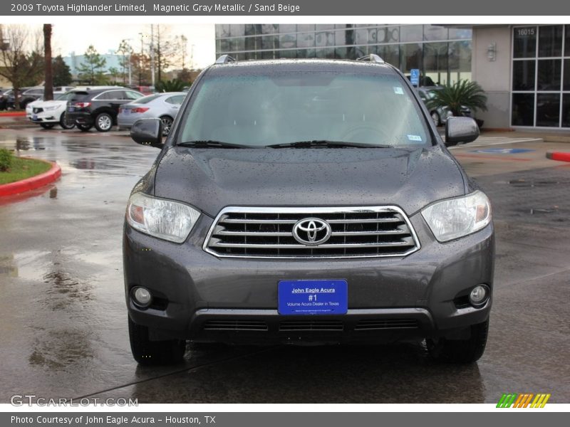 Magnetic Gray Metallic / Sand Beige 2009 Toyota Highlander Limited