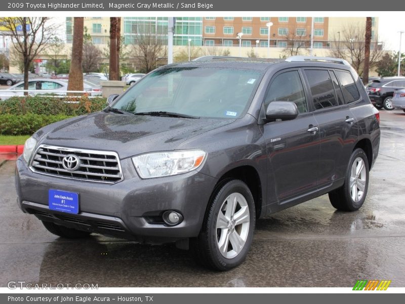 Magnetic Gray Metallic / Sand Beige 2009 Toyota Highlander Limited