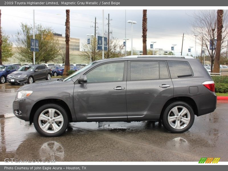 Magnetic Gray Metallic / Sand Beige 2009 Toyota Highlander Limited