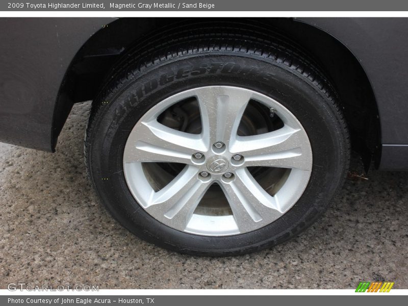Magnetic Gray Metallic / Sand Beige 2009 Toyota Highlander Limited