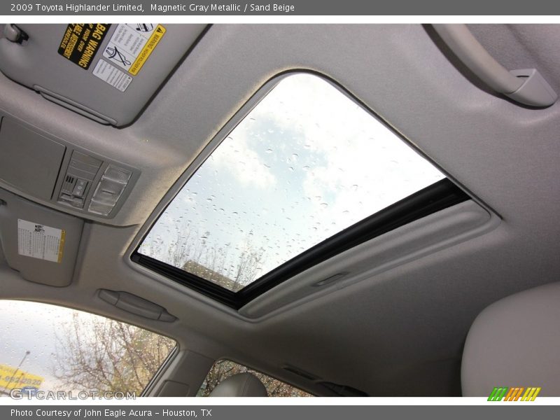 Magnetic Gray Metallic / Sand Beige 2009 Toyota Highlander Limited