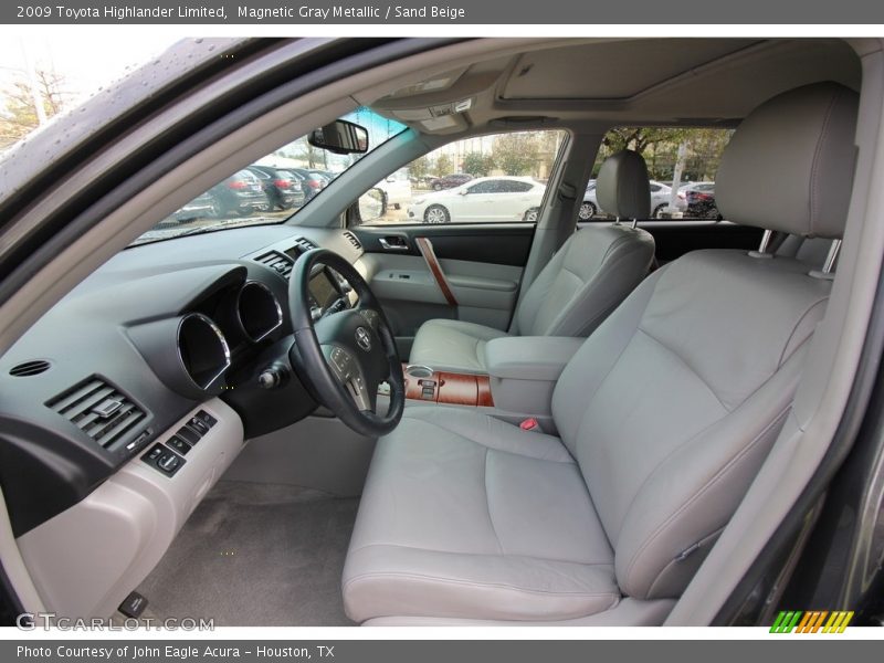 Magnetic Gray Metallic / Sand Beige 2009 Toyota Highlander Limited