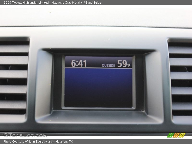 Magnetic Gray Metallic / Sand Beige 2009 Toyota Highlander Limited