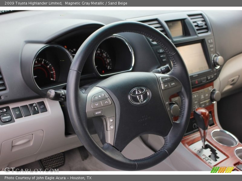 Magnetic Gray Metallic / Sand Beige 2009 Toyota Highlander Limited