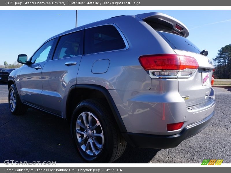 Billet Silver Metallic / Black/Light Frost Beige 2015 Jeep Grand Cherokee Limited
