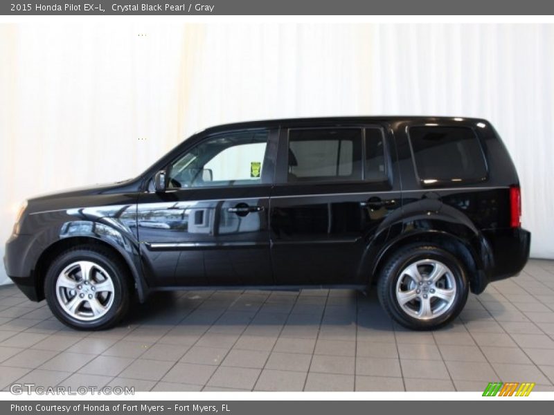 Crystal Black Pearl / Gray 2015 Honda Pilot EX-L