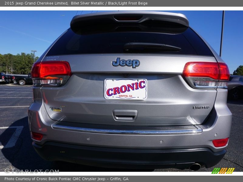Billet Silver Metallic / Black/Light Frost Beige 2015 Jeep Grand Cherokee Limited