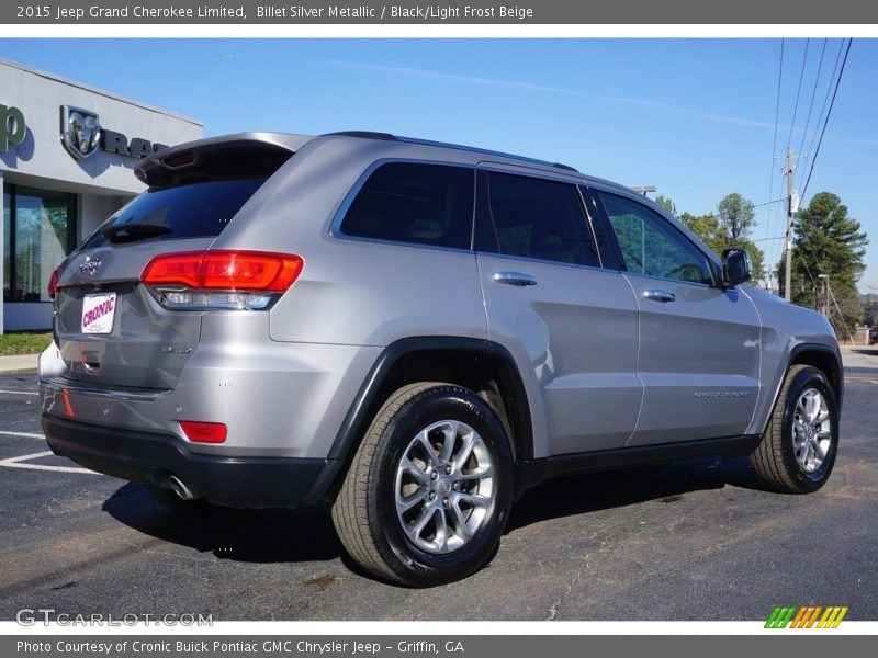 Billet Silver Metallic / Black/Light Frost Beige 2015 Jeep Grand Cherokee Limited