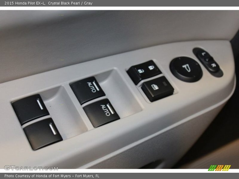 Crystal Black Pearl / Gray 2015 Honda Pilot EX-L