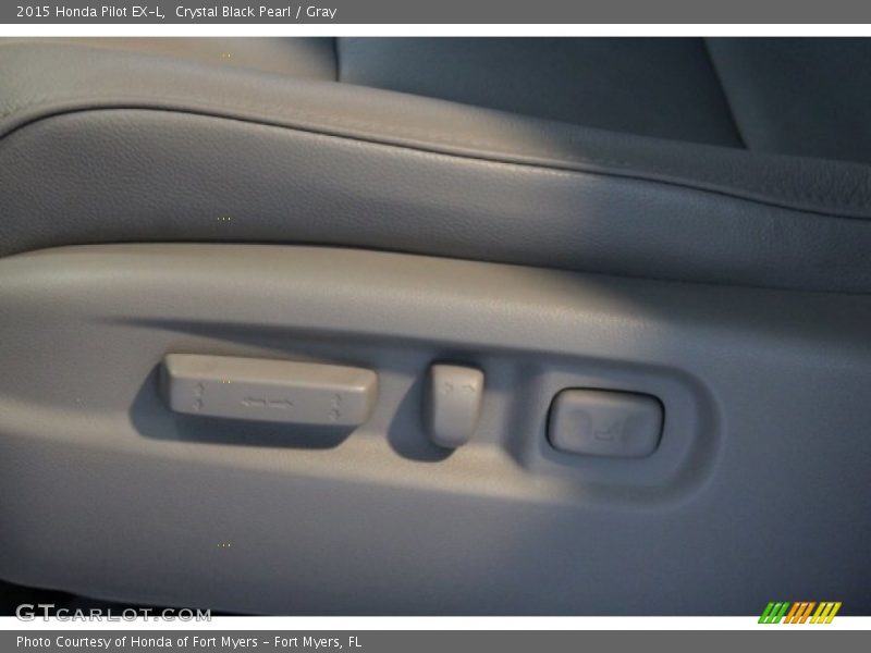 Crystal Black Pearl / Gray 2015 Honda Pilot EX-L