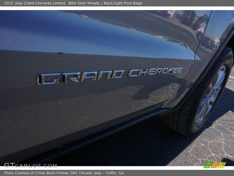 Billet Silver Metallic / Black/Light Frost Beige 2015 Jeep Grand Cherokee Limited