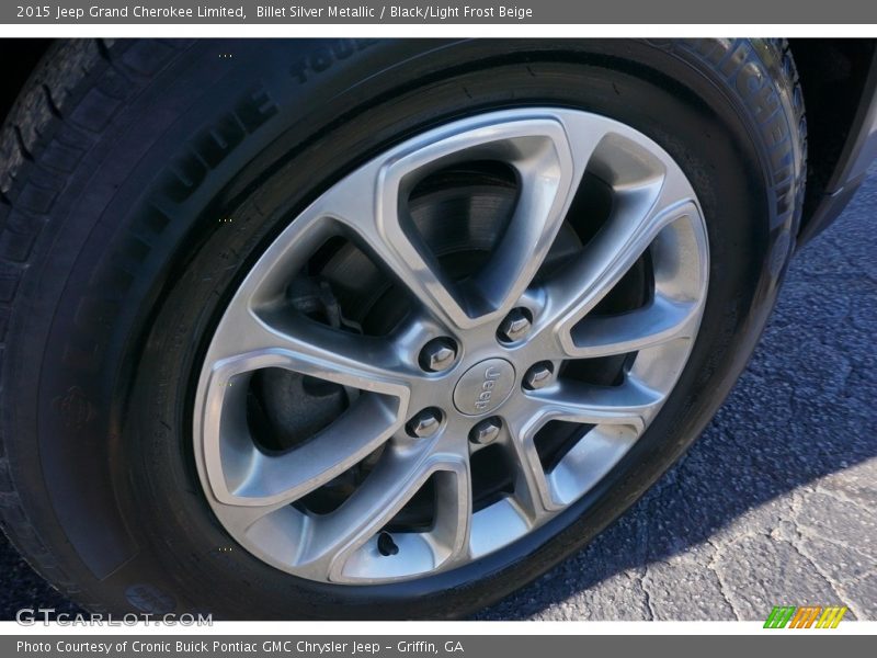 Billet Silver Metallic / Black/Light Frost Beige 2015 Jeep Grand Cherokee Limited