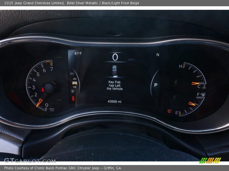 Billet Silver Metallic / Black/Light Frost Beige 2015 Jeep Grand Cherokee Limited