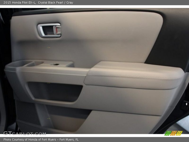 Crystal Black Pearl / Gray 2015 Honda Pilot EX-L