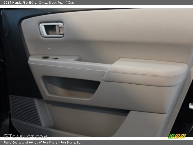 Crystal Black Pearl / Gray 2015 Honda Pilot EX-L