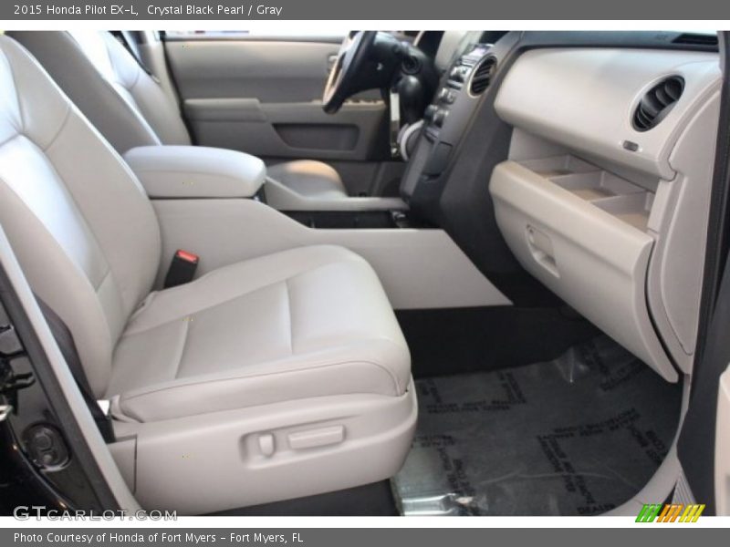 Crystal Black Pearl / Gray 2015 Honda Pilot EX-L