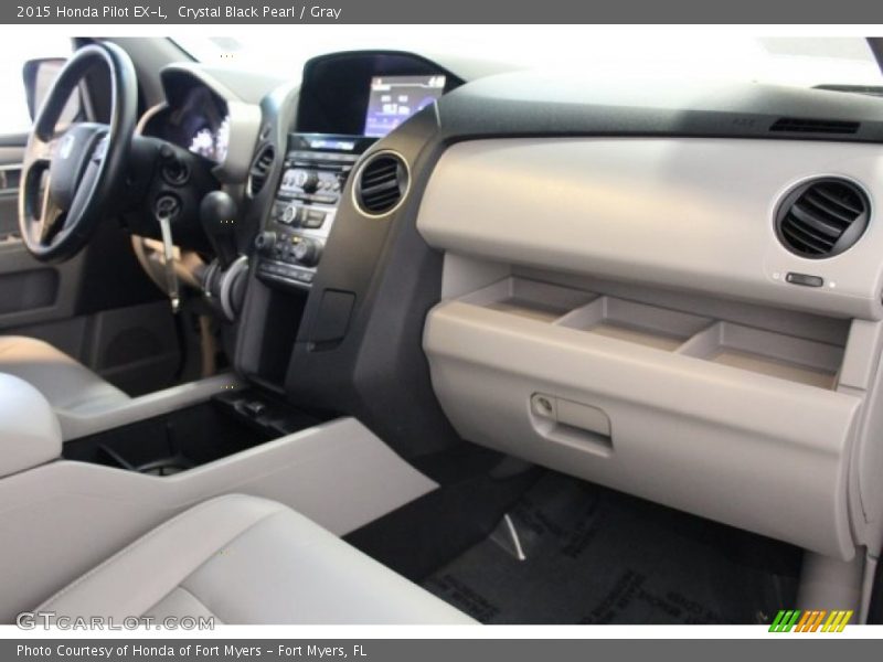 Crystal Black Pearl / Gray 2015 Honda Pilot EX-L