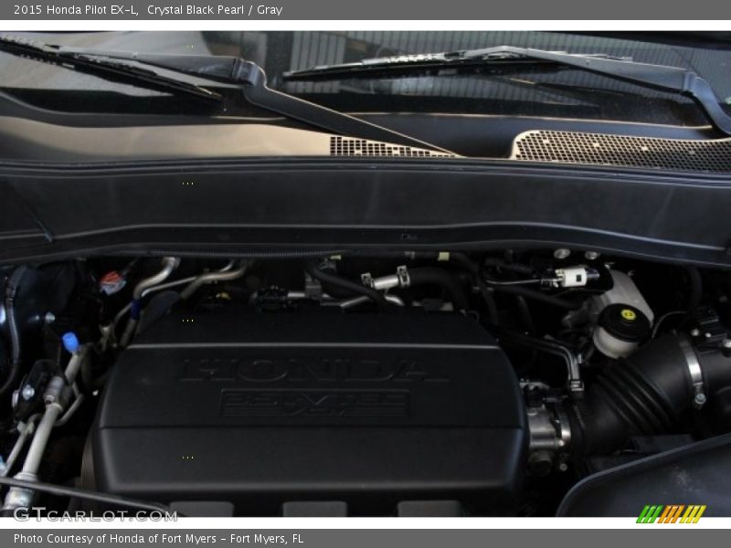 Crystal Black Pearl / Gray 2015 Honda Pilot EX-L