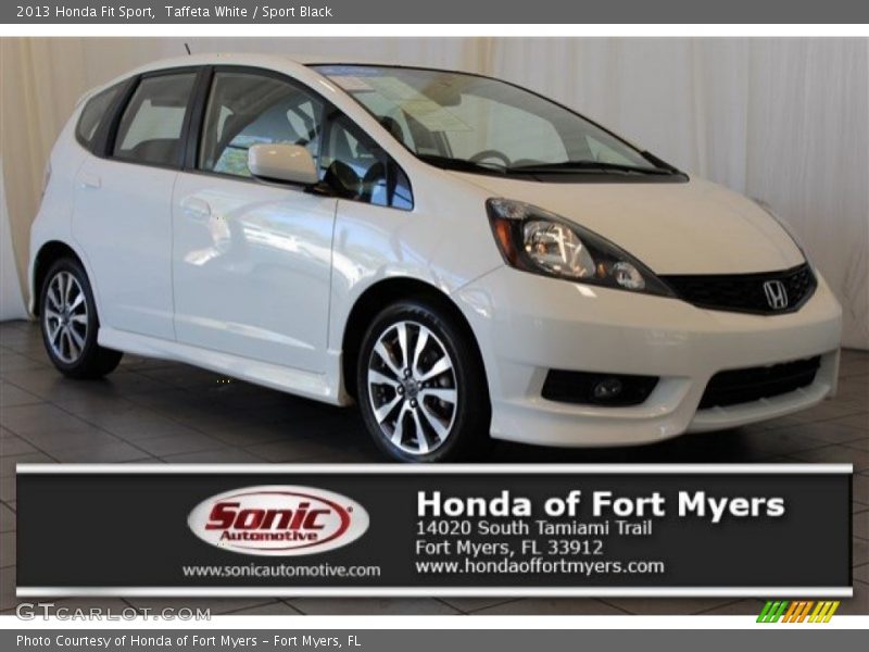 Taffeta White / Sport Black 2013 Honda Fit Sport