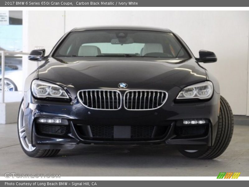 Carbon Black Metallic / Ivory White 2017 BMW 6 Series 650i Gran Coupe