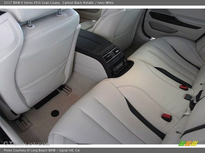 Carbon Black Metallic / Ivory White 2017 BMW 6 Series 650i Gran Coupe