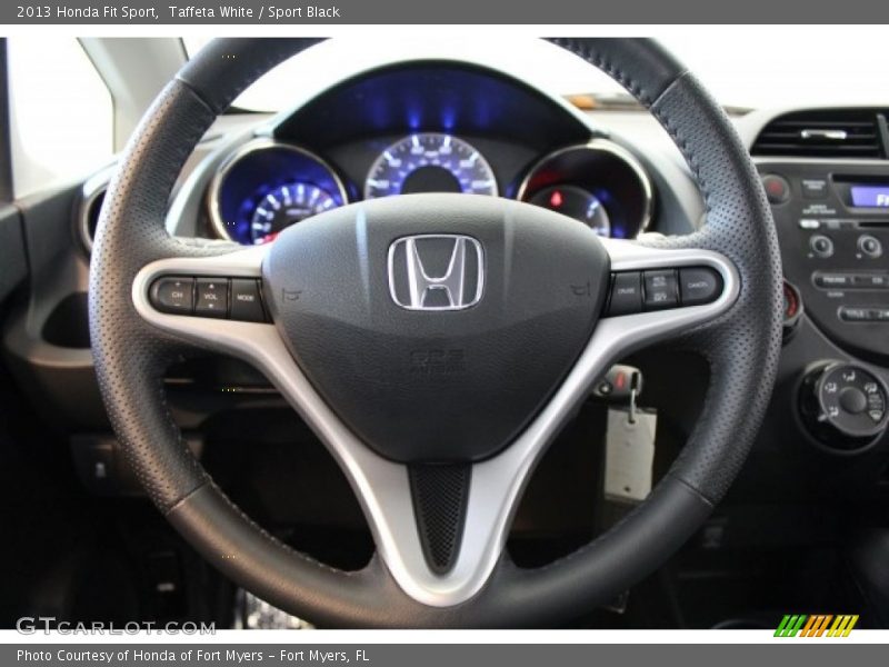 Taffeta White / Sport Black 2013 Honda Fit Sport