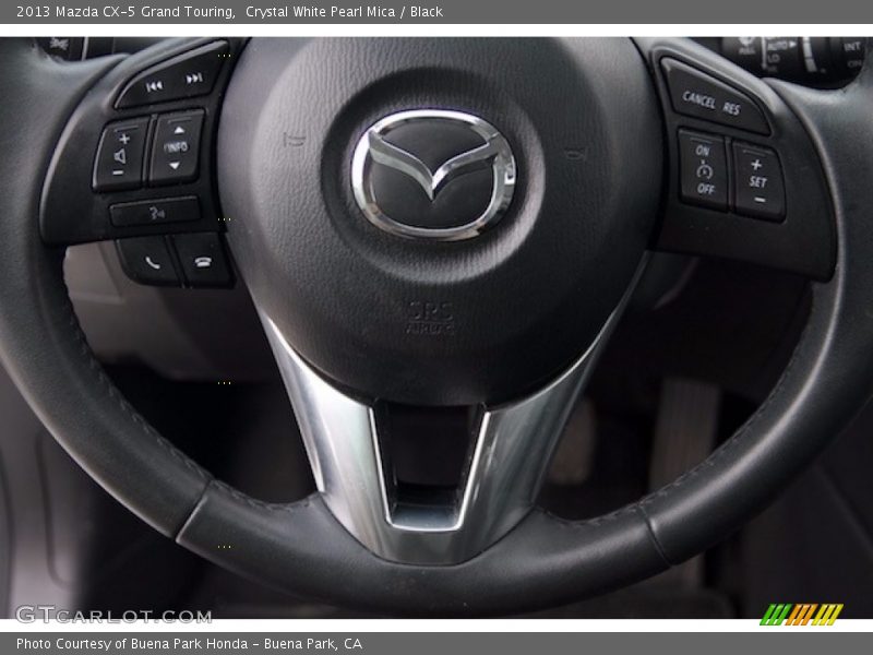 Crystal White Pearl Mica / Black 2013 Mazda CX-5 Grand Touring