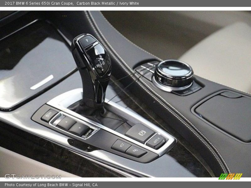 Carbon Black Metallic / Ivory White 2017 BMW 6 Series 650i Gran Coupe