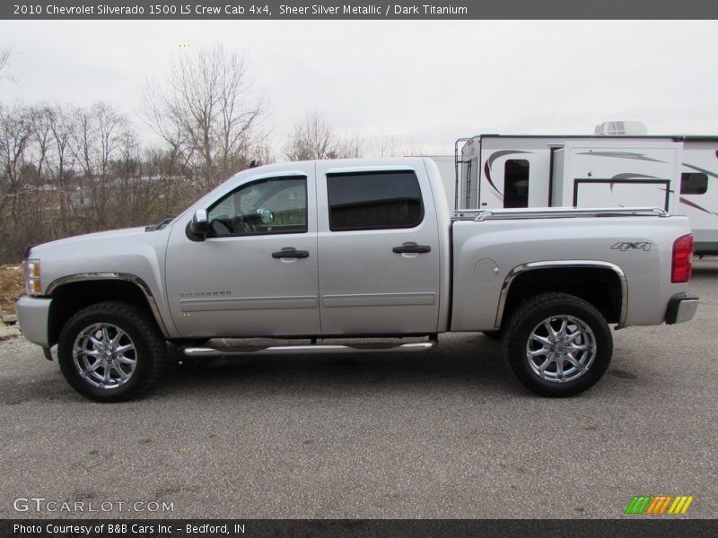 Sheer Silver Metallic / Dark Titanium 2010 Chevrolet Silverado 1500 LS Crew Cab 4x4