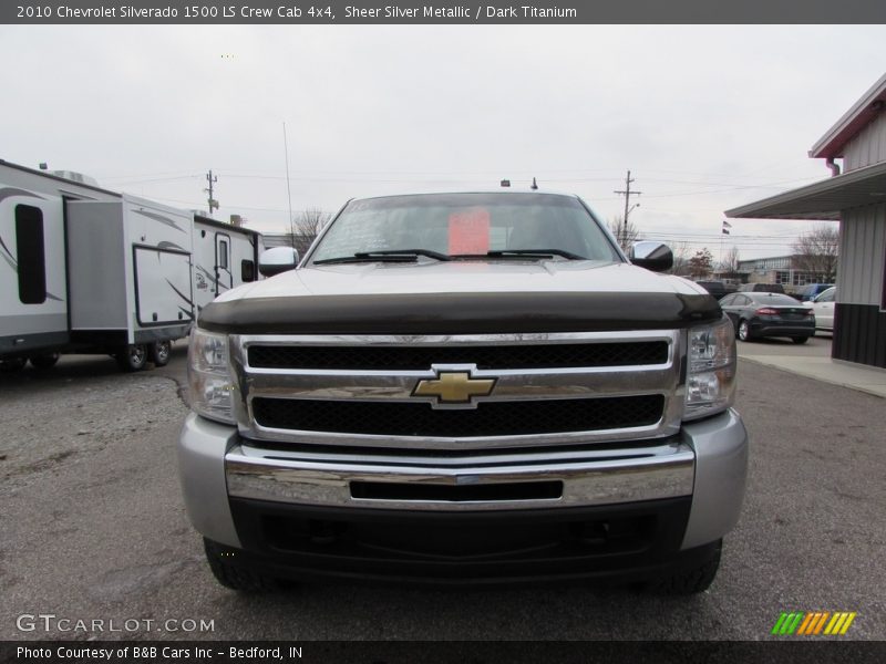 Sheer Silver Metallic / Dark Titanium 2010 Chevrolet Silverado 1500 LS Crew Cab 4x4
