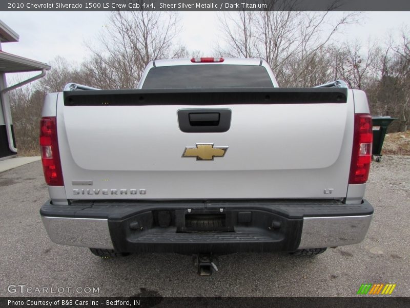 Sheer Silver Metallic / Dark Titanium 2010 Chevrolet Silverado 1500 LS Crew Cab 4x4