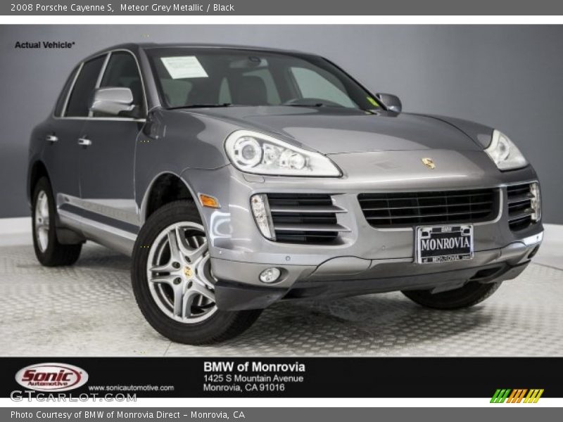 Meteor Grey Metallic / Black 2008 Porsche Cayenne S