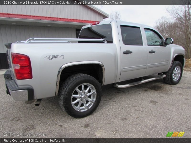 Sheer Silver Metallic / Dark Titanium 2010 Chevrolet Silverado 1500 LS Crew Cab 4x4