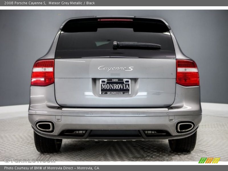 Meteor Grey Metallic / Black 2008 Porsche Cayenne S