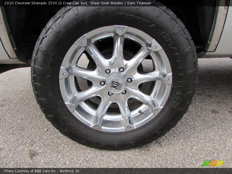 Sheer Silver Metallic / Dark Titanium 2010 Chevrolet Silverado 1500 LS Crew Cab 4x4