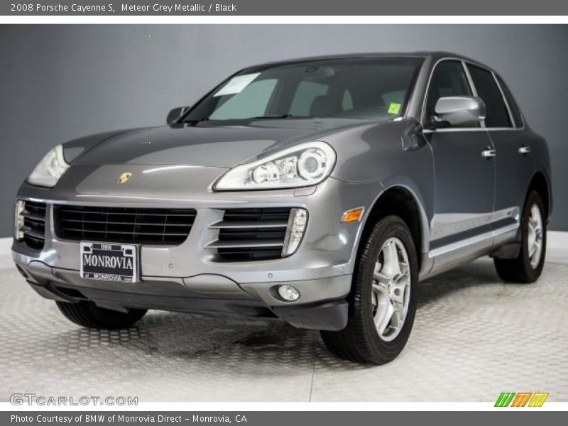 Meteor Grey Metallic / Black 2008 Porsche Cayenne S