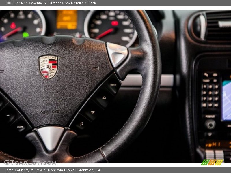 Meteor Grey Metallic / Black 2008 Porsche Cayenne S