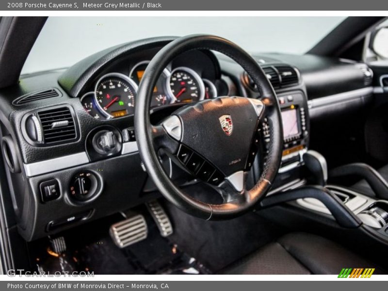 Meteor Grey Metallic / Black 2008 Porsche Cayenne S