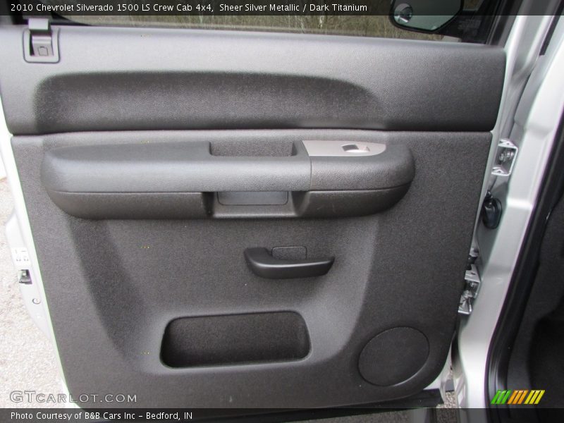 Sheer Silver Metallic / Dark Titanium 2010 Chevrolet Silverado 1500 LS Crew Cab 4x4