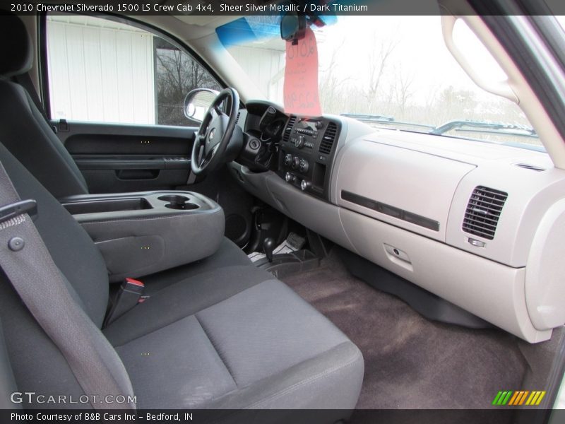 Sheer Silver Metallic / Dark Titanium 2010 Chevrolet Silverado 1500 LS Crew Cab 4x4