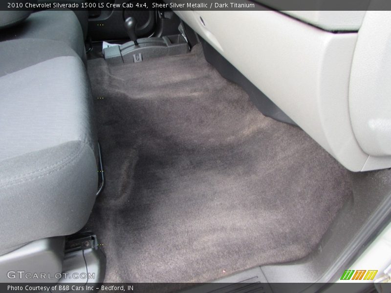Sheer Silver Metallic / Dark Titanium 2010 Chevrolet Silverado 1500 LS Crew Cab 4x4