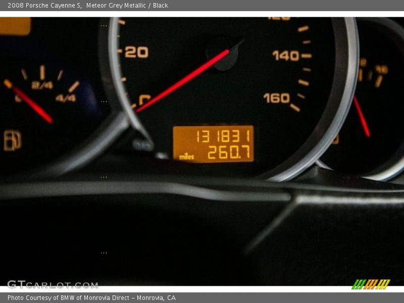Meteor Grey Metallic / Black 2008 Porsche Cayenne S