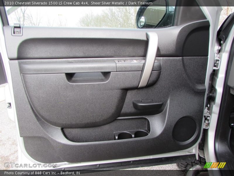 Sheer Silver Metallic / Dark Titanium 2010 Chevrolet Silverado 1500 LS Crew Cab 4x4