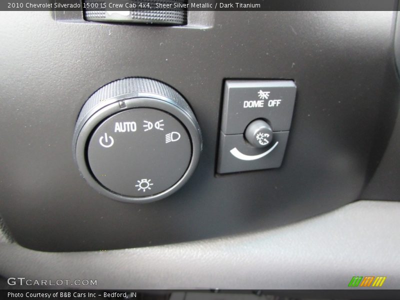 Sheer Silver Metallic / Dark Titanium 2010 Chevrolet Silverado 1500 LS Crew Cab 4x4