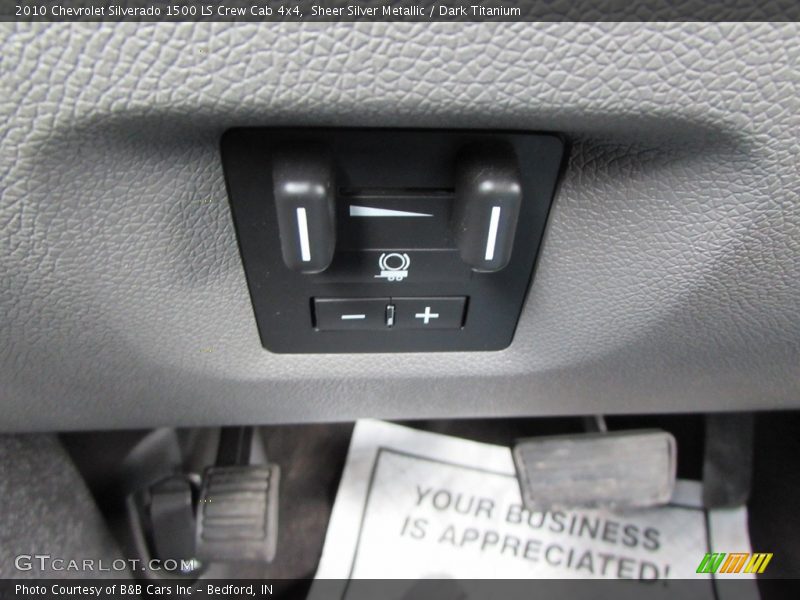 Sheer Silver Metallic / Dark Titanium 2010 Chevrolet Silverado 1500 LS Crew Cab 4x4
