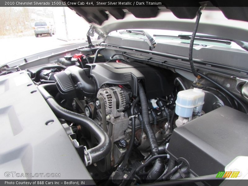 Sheer Silver Metallic / Dark Titanium 2010 Chevrolet Silverado 1500 LS Crew Cab 4x4